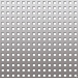 Перфорированный лист Qg с квадратными отверстиями 1х2м