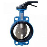 Штампосварные поворотные затворы с резиновым уплотнителем